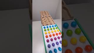 marble Run Race ASMR 82 Wooden Wave Course Colorful Marbles marblerun marblerunrace asmr [upl. by Haneekas]