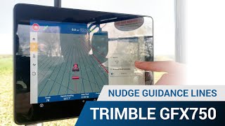 Nudge Guidance Lines  Trimble GFX 750 Display [upl. by Mailli956]