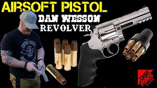 AIRSOFT PISTOL LOOKS amp FEELS REAL Dan Wesson Revolver Review [upl. by Peppy]