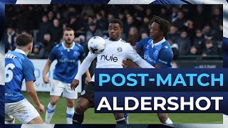 Aldershot Town PostMatch Interview with Adan George [upl. by Emery]