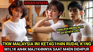 KISAH NYATA ❗️ TKW MALAYSIA DAN AN4K MAJ1K4N DI D4PUR [upl. by Acirema]