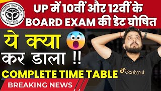 UP Board Class 12 Time Table Out  UP Board Final Exam Date Sheet 2024  2024 Board Time Table [upl. by Rowen188]