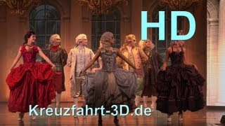 AIDA Show Eine Große Nachtmusik Tanzshow zu Musik von Mozart  erlebt auf AIDAsol bei Madeira [upl. by Ameer]