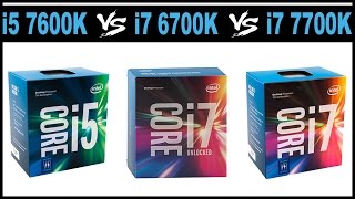 I5 7600K VS I7 6700K VS I7 7700K  Benchmarks [upl. by Adlihtam383]