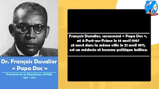 François Duvalier  Naissance Histoire [upl. by Rehpotsirahc]