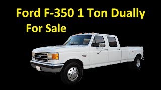 Ford F350 1 Ton Dually Crew Cab  Exterior Review Video Pickup For Sale [upl. by Weil]