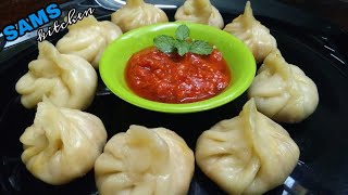 Potato Momos Recipe  SAMS Kitchen momosrecipe [upl. by Daus136]