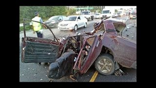 Fatal Car Accidents Caught on Camera 2017 [upl. by Dnalkrik]