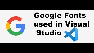 How to use Google Fonts in Visual Studio [upl. by Ative]