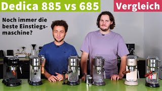 Delonghi Dedica 685 vs 885  EspressomaschinenVergleich Dedica Reihe 14 [upl. by Kavanagh379]