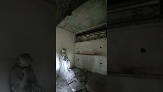 EXPOSED CASKET in Mausoleum Vandalized shorts [upl. by Kwei312]