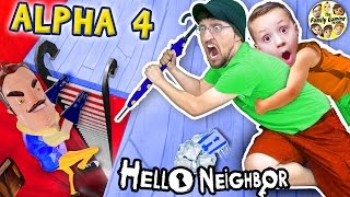 HELLO NEIGHBOR ALPHA 4 Simon Says Game Pt 1 Bendy Ink Machine in Basement  FGTEEV Elevator 20 [upl. by Attikin]