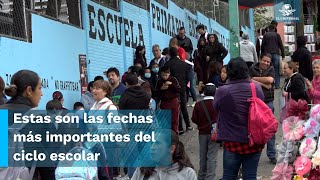 Días festivos vacaciones y puentes así quedó el calendario escolar 2023 2024 [upl. by Ellennoj964]