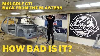 Back From Blasting  Episode 8  1983 Volkswagen Mk1 Golf GTI Campaign Restoration Rebuild [upl. by Atikahs]