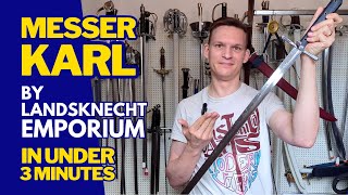 Quick Review Messer KARL by Landsknecht Emporium [upl. by Vonni821]