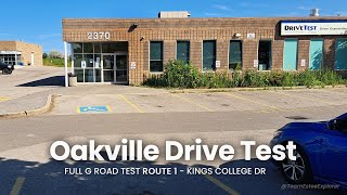 Oakville Drive Centre G Road Test  Exact Route [upl. by Tem]