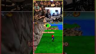 Speedrun de Mario 64 na bateria 🥁 mario drums speedrun [upl. by Yseult]