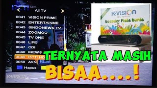 CARA MENGEMBALIKAN SIARAN KVISION BROMO C1000 [upl. by Nnoryt]