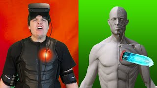 HOW MUCH PAIN CAN I FEEL IN VR Haptic Suit [upl. by Foster]