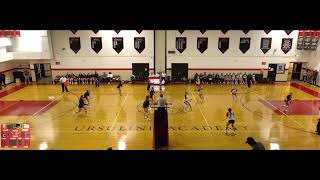 Ursuline Academy vs AppoquiniUrsuline Academy vs Appoquinimink High School Girls Varsity Volleyball [upl. by Eatnuahs192]