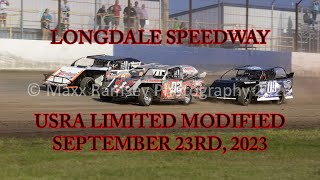 Longdale Speedway USRA Limited Modified 09232023 10 Alex Wiens [upl. by Eyahsal157]