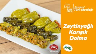 Zeytinyağlı Karışık Dolma Tarifi [upl. by Rotsen552]