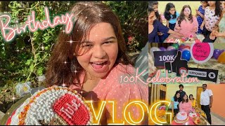 Bhagyabros Birthday Vlog amp100K Celebration [upl. by Acirtap]