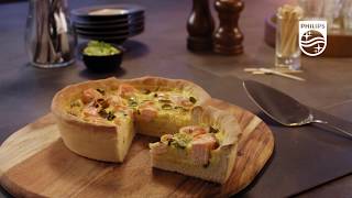 Philips Chef recept  Quiche uit de Airfryer XXL [upl. by Scevo]