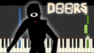 Roblox DOORS  Here I Come  Piano Tutorial [upl. by Netsew]