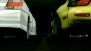 頭文字D  FD3S vs EVO4 [upl. by Erina]