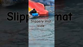 Slippery Mat Slide At Aquapark YouTubeNihaarna AmusementForce KidsRomaShow Unspeakable [upl. by Oyr333]