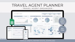 Travel Agent Planner Spreadsheet for Google Sheets  Video Tutorial [upl. by Buskus]