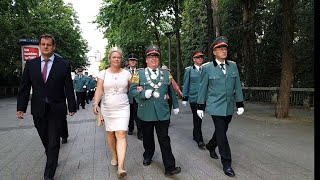 Iserlohner Schützenfest 2019  Marsch des Bataillons zur Alexanderhöhe am 5 Juli 2019 [upl. by Amilb962]