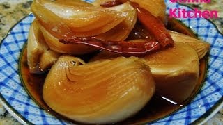 Easy Korean raw onion pickle in soy sauce 양파장아찌 by Ommas Kitchen [upl. by Gavrielle]