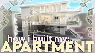 DETAILED how i built my bloxburg apartment 🏢 [upl. by Nagek]