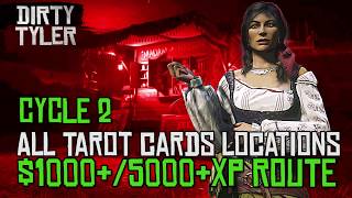 All Tarot Card Locations CYCLE 2 For Madam Nazar Collection Red Dead Online RDR2 [upl. by Channa]