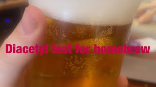 Diacetyl test for homebrew beer [upl. by Nnylanna]