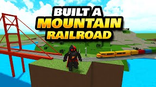 Built a Mountain Railroad in Itty Bitty Railway Roblox [upl. by Yovonnda]