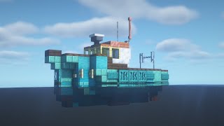 Minecraft  How to Build a Fishing Boat [upl. by Frank]