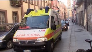 SIRENA PNEUMATICA Ambulanza Cagliari Emergenza in emergenza Italian ambulance responding code 2 [upl. by Eihtur28]