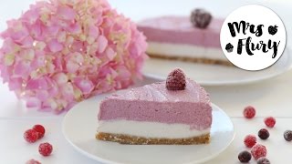 Sensationeller veganer Himbeer Cheesecake  Raw Cake [upl. by Publias]