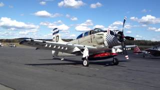 Douglas A1 Skyraider Startup [upl. by Brandtr]