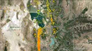 Massive Bird Migration Movement December 9 2013 on DeTects AHAS Bird Radar System [upl. by Suez]