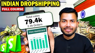 FREE Indian Dropshipping Course  COMPLETE A Z GUIDE 2024 [upl. by Zakaria600]