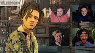 4 YouTubers React to Louis singing quotOh My Darling Clementinequot  The Walking Dead Season 4 [upl. by Ohl]