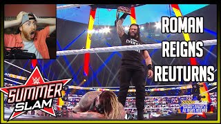 Roman Reigns Returns and Attacks The New Universal Champion Bray Wyatt The Fiend [upl. by Bourne]