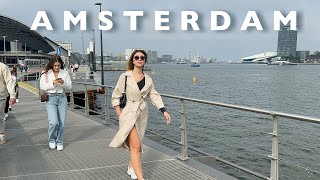 4K Amsterdam DAYLIFE Experience  The EYE Film Museum A’ DAM Lookout amp Free Ferry Walking Tour🇳🇱 [upl. by Aicilaana682]