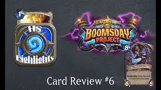 Hearthstone Highlights Boomsday Card Review 6 Final [upl. by Livvyy]