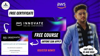 How to register for AWS Innovate Event Amazon Web Services event 2022 Amazon Live Conference [upl. by Brew991]