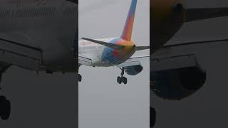 Jet2 B757200 Landing at Liverpool Airport shorts [upl. by Henn268]